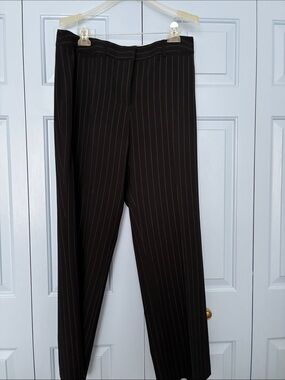 Willi Smith Black Pinstripe woman’s  Dress Pants